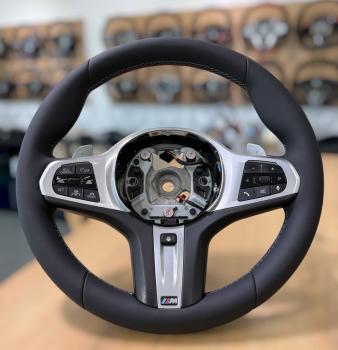 Lenkrad neu bezogen, passend für BMW G30, G31, G01, G05, G06, F97, F90 M5 und M Sport, Design A671